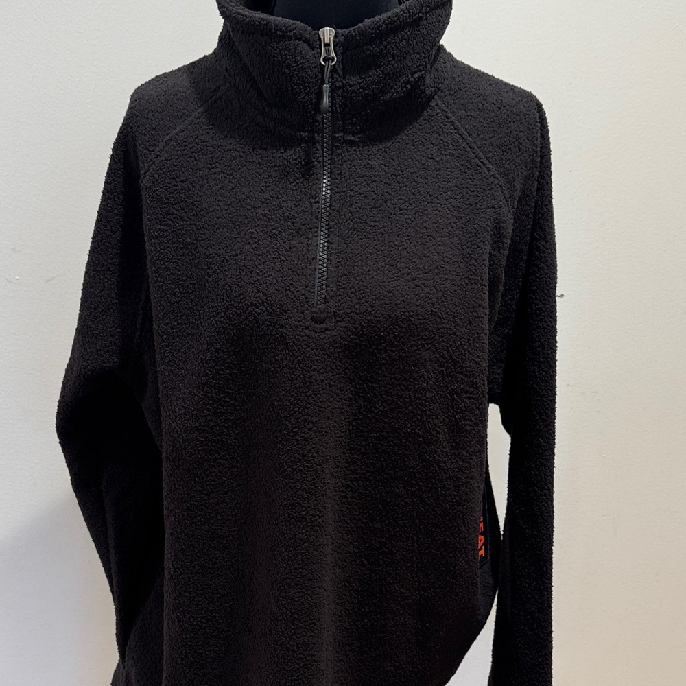 32 Degrees Black zip up fleece NWT
Women large